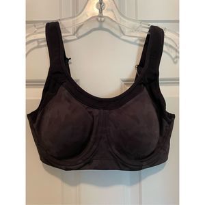 Syrokan Womens Underwire Sports Bra Full Coverage Bounce Control Camo Gray 34D